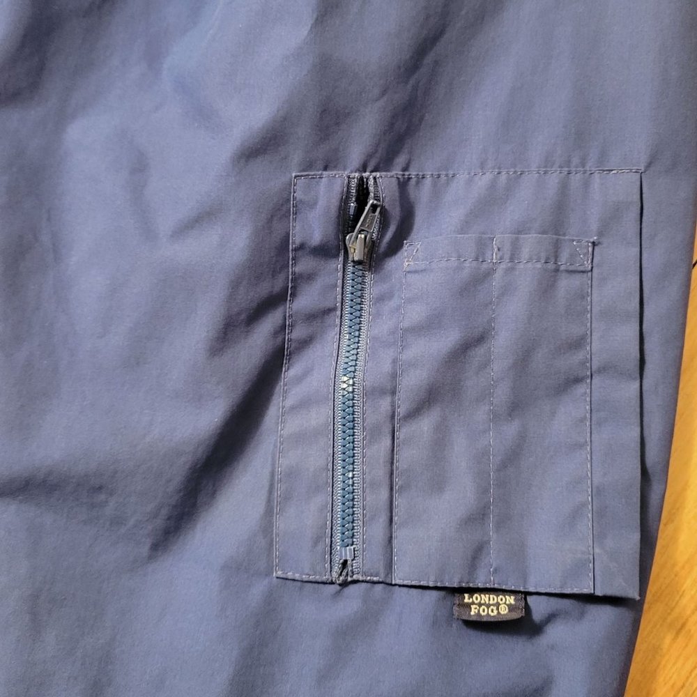 Vintage London Fog Windbreaker Striped L - Picture 3 of 6